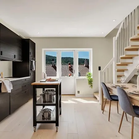 Dinbnb Appartments L Modern And Fully Equipped L 500 Meters From Torget ברגן
